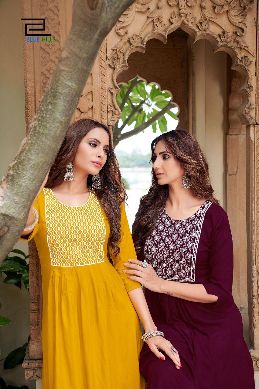 Blue Hills Miss India 5 Designer Ethnic Wear Long Kurti Anarkali Collection